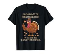 Divertida Mano de Pavo, me Gusta Mucho el espíritu del Día de Acción de Gracias Camiseta