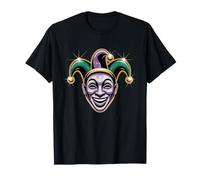 Divertida máscara de bufón Mardi Gras Camiseta