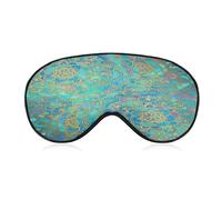 Divertida máscara para dormir con diseño de mandalas manchadas de seda con correa ajustable, máscara para dormir para mujeres, hombres, viajes, siesta, meditación
