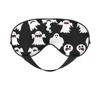 Divertida máscara para dormir de fantasma blanco, ajustable, transpirable, a la moda, para una experiencia de sueño cómoda