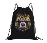 Divertida Mochila Plegable Parche de la policía de Filadelfia Plegable Mochila de Viaje 36x42cm para Almacenamiento de Ropa Calzado,Compras