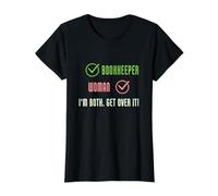 Divertida Mujer Contable, los Dos Soy Get Over It, Contable Camiseta gráfica económica, Mujer, Negro, M