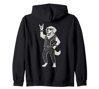 Divertida música Rock para Perros, Heavy Metal, Estilo Retro, Golden Retrieve Sudadera con Capucha
