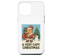 Divertida Navidad de carpinchos: un Papá Noel navideño muy capibara Carcasa para iPhone 12 Pro Max