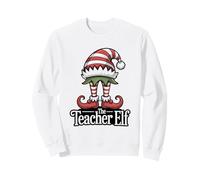 Divertida Navidad El Maestro Elfo Escuela Estilo Sudadera