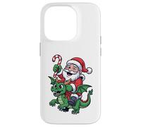 Divertida Navidad pagana vikinga - Papá Noel con dragón Carcasa para iPhone 14 Pro