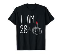 Divertida niña de 29 cumpleaños para mujer: Tengo 28+1 dedo medio FCK Camiseta