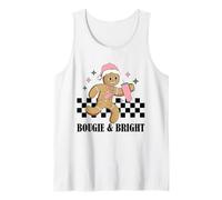 Divertida niña de Pan de Jengibre de Navidad Bougie & Bright Camiseta sin Mangas