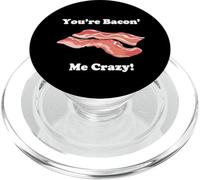 Divertida Novedad You'Re Bacon' Me Crazy Tocino PopSockets PopGrip para MagSafe