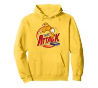 Divertida Obra de Arte cómica Retro de Garfield Snack Attack Love Food Sudadera con Capucha