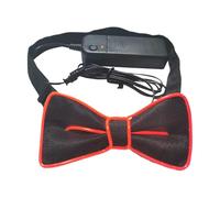 Divertida pajarita de neón, accesorios electrónicos de disfraces, iluminación brillante con botón de selección, cómoda ropa para el cuello, piezas de , diseño llamativo con correa elástica