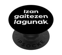 Divertida Palabra Vasca Seamos Amigos PopSockets PopGrip Adhesivo