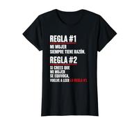 Divertida para Marido | Regalo de Humor Mi Mujer Siempre Camiseta gráfica económica, Mujer, Negro, S