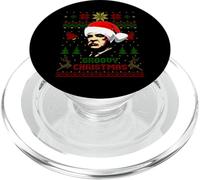 Divertida Parodia navideña del Presidente de Grover en Cleveland PopSockets PopGrip para MagSafe