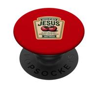 Divertida Pascua Ponerse al día con Jesús Resurrección Christian Love PopSockets PopGrip Adhesivo