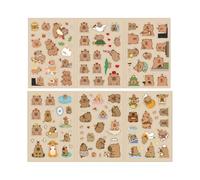 Divertida pegatina de animal PET para cuaderno, diario, botella de agua, portátil, monopatín, álbum de recortes, niños, motivacional, impermeable, decorativo