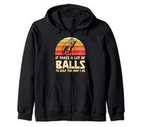 Divertida pelota de golf amantes del golf fanáticos del golf Atardecer Sudadera con Capucha