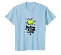 Divertida Pelota de Tenis para Amantes de los Perros, Regalo Divertido para dueños de Mascotas Camiseta, Niños, Azul Bebé, 8 años