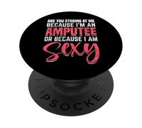 Divertida pérdida de extremidades amputadas y Conciencia de Diferencia de extremidades PopSockets PopGrip Adhesivo