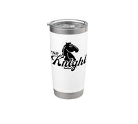 Divertida pieza de ajedrez a juego para fiestas de Halloween para toda la familia de The Knight Vaso térmico de acero inoxidable de doble pared