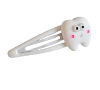 Divertida pinza con forma de diente para niñas y mujeres, horquillas Y2K-girl, horquillas para el pelo hechas a mano