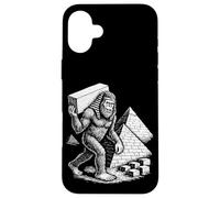 Divertida pirámide de pie Grande del faraón Antiguo Egipcio Carcasa para iPhone 16 Plus