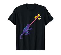 Divertida Rana galáctica atrapando una Estrella fugaz Space Planet Camiseta