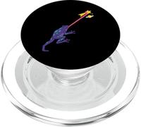 Divertida Rana galáctica atrapando una Estrella fugaz Space Planet PopSockets PopGrip para MagSafe
