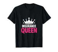 Divertida Reina de los Seguros Diciendo Que Crown Sparkle Camiseta
