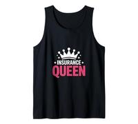 Divertida Reina de los Seguros Diciendo Que Crown Sparkle Humor Camiseta sin Mangas