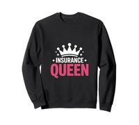 Divertida Reina de los Seguros Diciendo Que Crown Sparkle Humor Sudadera