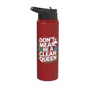 Divertida reina del Día de la Tierra Stainless Steel Insulated Water Bottle
