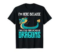 Divertida Remo de Carreras de Dragon Boat Dice Que habría Dragones Camiseta