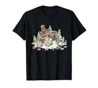 Divertida repostería navideña de Gingerbread Man Monster Truck Camiseta