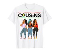 Divertida reunión Familiar de Cousins Melanin Poppin Black Girl Magic Camiseta