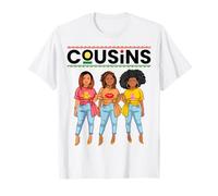 Divertida reunión Familiar de Cousins Melanin Poppin Black Girl Magic Camiseta