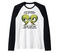 Divertida Ropa de Humor de Guilty Alien Duo, Solo Recuerda los dichos Camiseta Manga Raglan