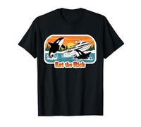 Divertida ropa retro con estampado de ballenas con diseño de orcas de Eat the Rich Camiseta
