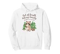 Divertida Ruta de Senderismo con mapaches de out of Breath Hiking Society Sudadera con Capucha