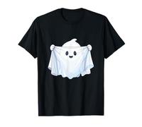 Divertida sábana con Forma de Fantasma Kawaii para Halloween Camiseta
