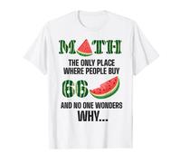 Divertida sandía Descubre matemáticas matemáticas verano matemáticas Camiseta