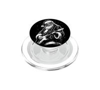Divertida Santa Guitarra Navidad Rock Art Ilustración PopSockets PopGrip para MagSafe