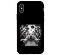 Divertida Selfie con un hámster con un Encuentro ovni Carcasa para iPhone X/XS