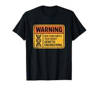 Divertida señal de Advertencia de ingeniería genética bioingeniería Camiseta