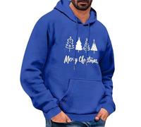 Divertida sudadera con capucha de Navidad para hombre, sudadera fea con estampado de árbol de Navidad, sudadera novedosa con estampado 3D, ajuste regular, cordón, manga larga, sudadera con capucha