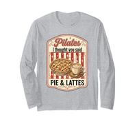 Divertida Sudadera Deportiva con Texto en inglés «I Thought You Said Pie & Lattes» Manga Larga