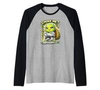 Divertida Sumisión De La «Tortuga» En Jiu-Jitsu Camiseta Manga Raglan