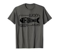 Divertida superstición de Pescadores y Pescadores - Retro My Lucky Fishing Camiseta