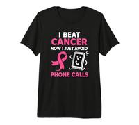 Divertida superviviente de cáncer de Mama Pink Ribbon Warrior Antisocial Camiseta Premium