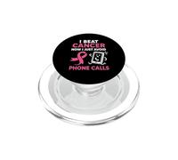 Divertida superviviente de cáncer de Mama Pink Ribbon Warrior Antisocial PopSockets PopGrip para MagSafe